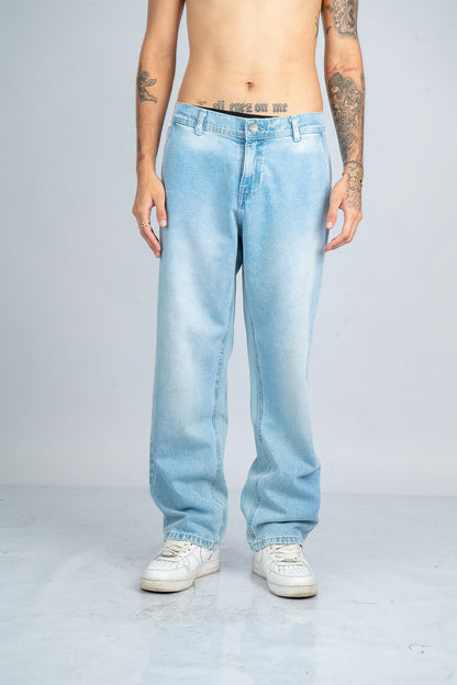 JEAN BAGGY ICE EMBROIDERY