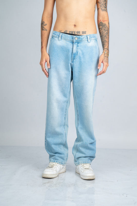 JEAN BAGGY ICE EMBROIDERY